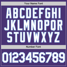 Load image into Gallery viewer, Custom Purple White-Light Blue Performance T-Shirt