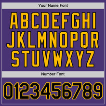 Load image into Gallery viewer, Custom Purple Black-Gold Performance T-Shirt
