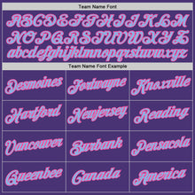 Load image into Gallery viewer, Custom Purple Light Blue-Pink Performance T-Shirt