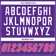 Load image into Gallery viewer, Custom Purple Pink-Black Authentic Baseball Jersey