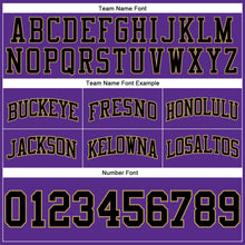 Load image into Gallery viewer, Custom Purple Black-Old Gold Authentic Throwback Basketball Shorts