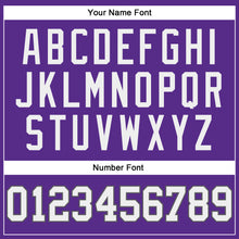 Load image into Gallery viewer, Custom Purple White Steel Gray-Black Authentic Throwback Basketball Jersey