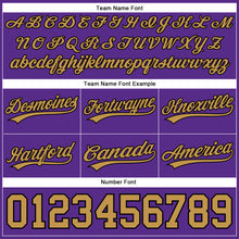 Load image into Gallery viewer, Custom Purple Old Gold-Black Authentic Basketball Shorts