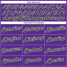 Load image into Gallery viewer, Custom Purple Black-White Performance T-Shirt