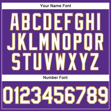 Load image into Gallery viewer, Custom Purple White-Old Gold Performance T-Shirt