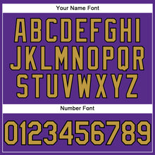 Load image into Gallery viewer, Custom Purple Old Gold-Black Performance T-Shirt