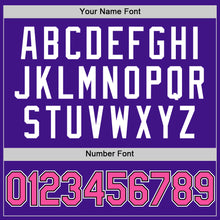 Load image into Gallery viewer, Custom Purple Pink-Black Authentic Throwback Baseball Jersey