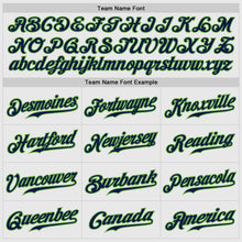 Load image into Gallery viewer, Custom White Navy Pinstripe Navy-Neon Green Authentic Raglan Sleeves Baseball Jersey