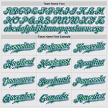 Load image into Gallery viewer, Custom White Royal Pinstripe Kelly Green-Royal Authentic Raglan Sleeves Baseball Jersey