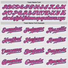 Load image into Gallery viewer, Custom White Black Pinstripe Light Blue-Black Authentic Raglan Sleeves Baseball Jersey