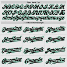 Load image into Gallery viewer, Custom White Kelly Green Pinstripe Black-Kelly Green Authentic Raglan Sleeves Baseball Jersey