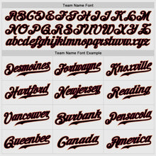 Load image into Gallery viewer, Custom White Crimson Pinstripe Crimson-Cream Authentic Raglan Sleeves Baseball Jersey