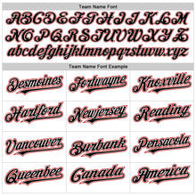 Load image into Gallery viewer, Custom White Black-Red Authentic Raglan Sleeves Baseball Jersey