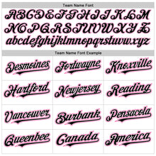 Load image into Gallery viewer, Custom White Black-Pink Authentic Raglan Sleeves Baseball Jersey