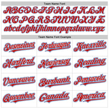 Load image into Gallery viewer, Custom White Red-Royal Authentic Raglan Sleeves Baseball Jersey