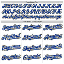 Load image into Gallery viewer, Custom White Royal-Black Authentic Raglan Sleeves Baseball Jersey