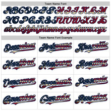 Load image into Gallery viewer, Custom White Vintage USA Flag-Navy Authentic Raglan Sleeves Baseball Jersey