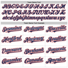 Load image into Gallery viewer, Custom White Navy-Red Authentic Raglan Sleeves Baseball Jersey