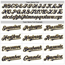Load image into Gallery viewer, Custom White Old Gold-Navy Authentic Raglan Sleeves Baseball Jersey
