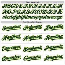Load image into Gallery viewer, Custom White Neon Green-Navy Authentic Raglan Sleeves Baseball Jersey