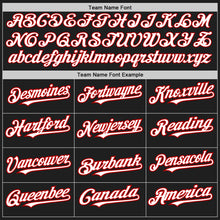 Load image into Gallery viewer, Custom Black White-Red Authentic Raglan Sleeves Baseball Jersey