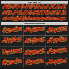 Load image into Gallery viewer, Custom Black Old Gold-Red Authentic Raglan Sleeves Baseball Jersey