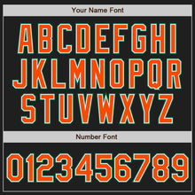 Load image into Gallery viewer, Custom Black Orange-Kelly Green Authentic Raglan Sleeves Baseball Jersey