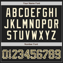 Load image into Gallery viewer, Custom Black Camo Olive-Cream Authentic Raglan Sleeves Baseball Jersey