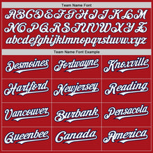 Load image into Gallery viewer, Custom Red White-Navy Authentic Raglan Sleeves Baseball Jersey