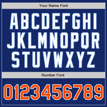Load image into Gallery viewer, Custom Royal Orange-Light Blue Authentic Raglan Sleeves Baseball Jersey