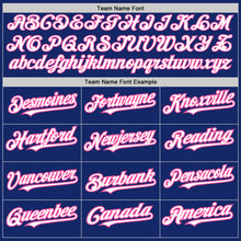 Load image into Gallery viewer, Custom Royal White-Pink Authentic Raglan Sleeves Baseball Jersey