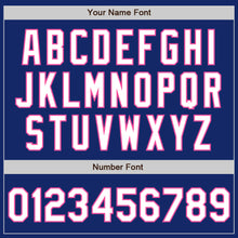 Load image into Gallery viewer, Custom Royal White-Pink Authentic Raglan Sleeves Baseball Jersey
