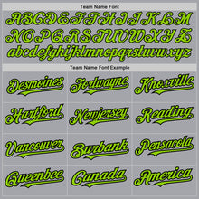 Load image into Gallery viewer, Custom Gray Neon Green-Black Authentic Raglan Sleeves Baseball Jersey