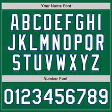 Load image into Gallery viewer, Custom Kelly Green White-Royal Authentic Raglan Sleeves Baseball Jersey