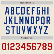 Load image into Gallery viewer, Custom Cream Red-Royal Authentic Raglan Sleeves Baseball Jersey