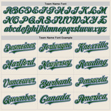 Load image into Gallery viewer, Custom Cream Green-Royal Authentic Raglan Sleeves Baseball Jersey