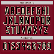 Load image into Gallery viewer, Custom Crimson Black-City Cream Authentic Raglan Sleeves Baseball Jersey