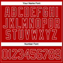 Load image into Gallery viewer, Custom Red Red-White Authentic Sleeveless Baseball Jersey