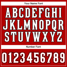 Load image into Gallery viewer, Custom Red White-Black Authentic Sleeveless Baseball Jersey