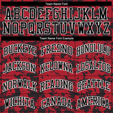 Load image into Gallery viewer, Custom Red Black-White Round Neck Sublimation Basketball Suit Jersey