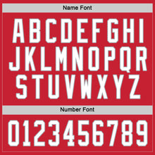 Load image into Gallery viewer, Custom Red White-Gray Hockey Jersey