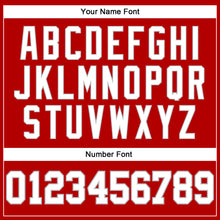 Load image into Gallery viewer, Custom Red White Pinstripe White-Gray Authentic Basketball Jersey