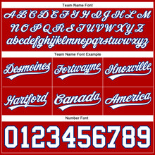 Load image into Gallery viewer, Custom Red White-Royal Authentic Basketball Shorts