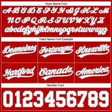 Load image into Gallery viewer, Custom Red White-Gray Authentic Basketball Shorts