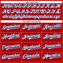 Load image into Gallery viewer, Custom Red White-Royal Authentic Baseball Jersey