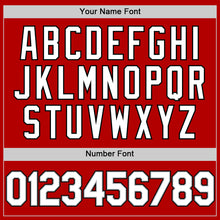 Load image into Gallery viewer, Custom Red Black Authentic Throwback Baseball Jersey