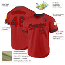 Load image into Gallery viewer, Custom Red White Authentic Throwback Baseball Jersey