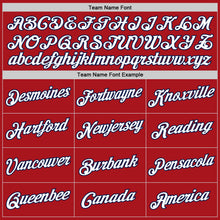 Load image into Gallery viewer, Custom Red White-Navy Authentic Throwback Basketball Jersey