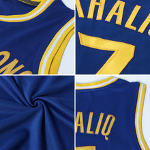 Load image into Gallery viewer, Custom Royal White-Orange Authentic Throwback Basketball Jersey