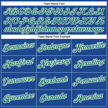 Load image into Gallery viewer, Custom Royal Kelly Green-White Authentic Baseball Jersey
